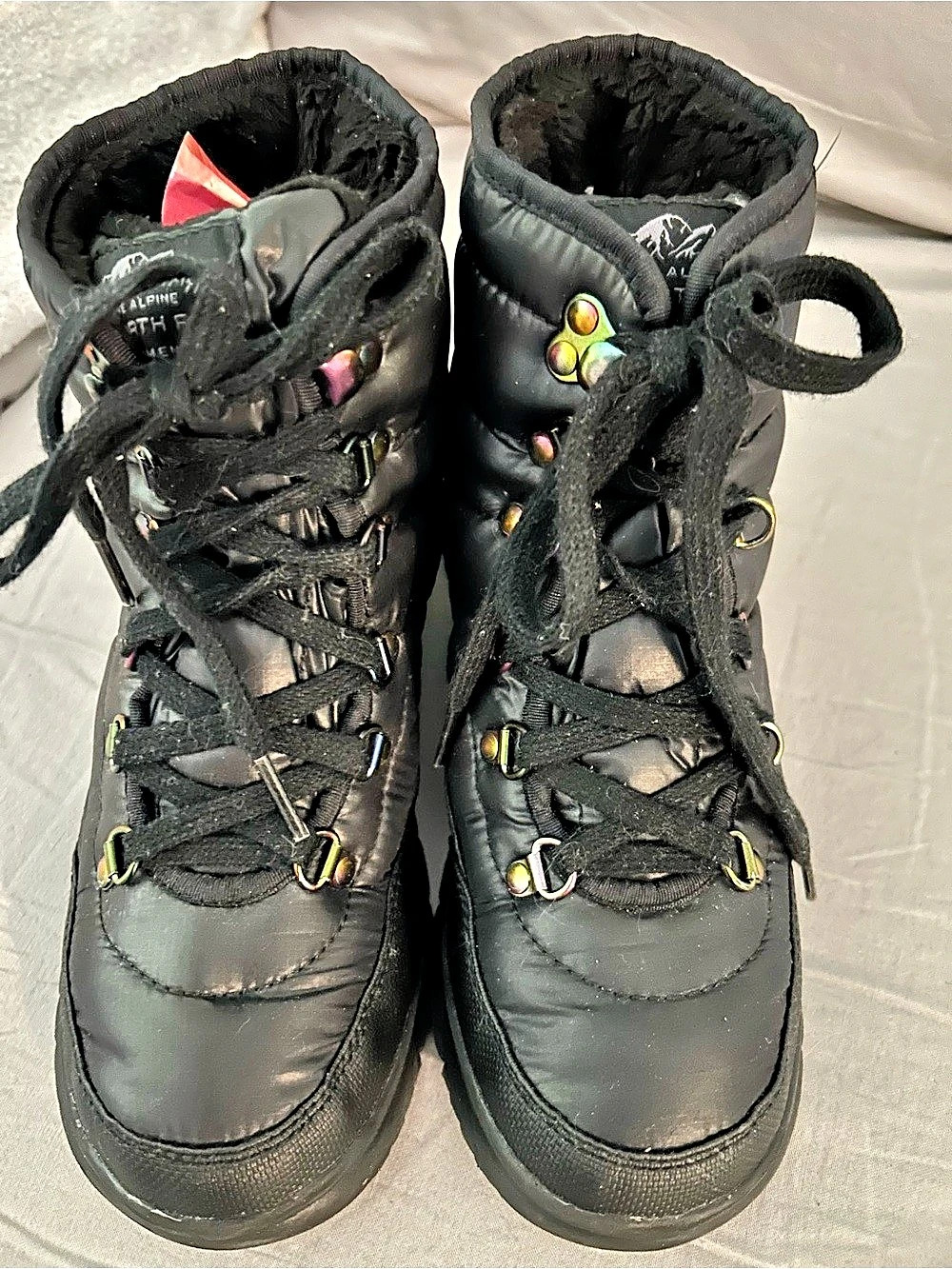 The North Face Thermoball Lace Up Winter Boots Black